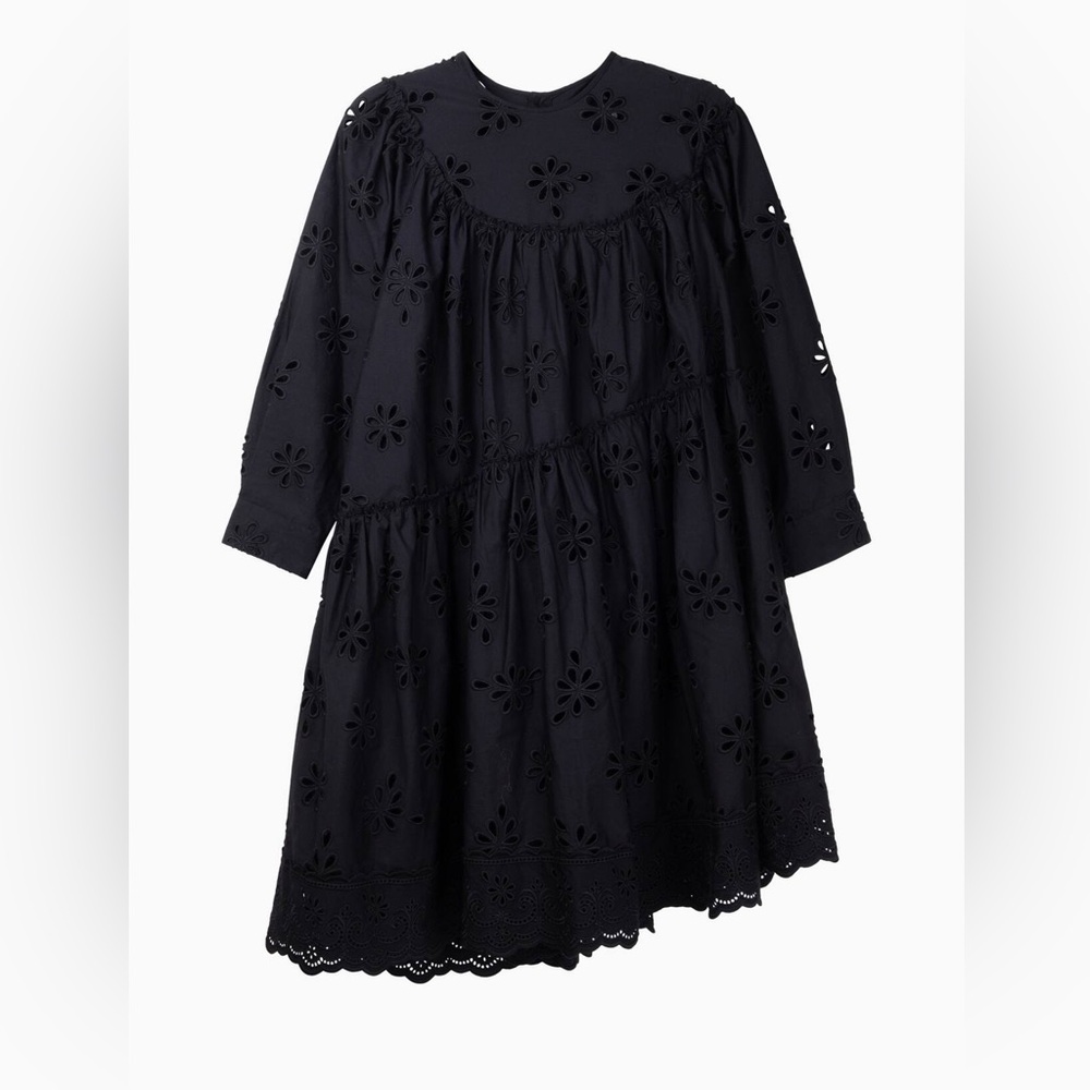Simone Rocha H&M Black Floral Dress